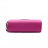 LP6680 - Miss Lulu Leather Look Double Zipped Coin Purse Plum